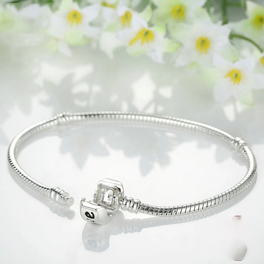 Bracelet Perles Argent 925 - Élégance Minimaliste