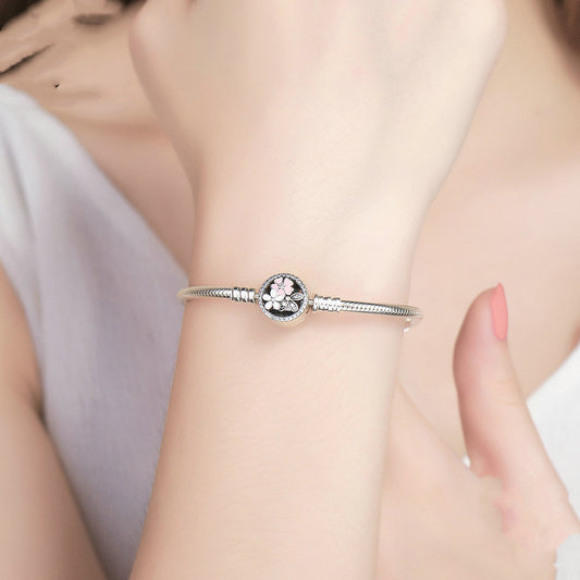 Bracelet Fleur Poétique Argent Sterling 925 - Compatible Pandora