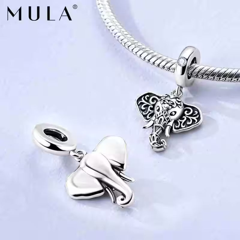 Coffret Breloques Mula Animaux - Argent Sterling 925 Compatible Pandora