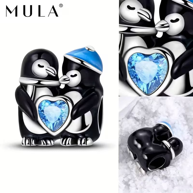 Coffret Breloques Mula Animaux - Argent Sterling 925 Compatible Pandora