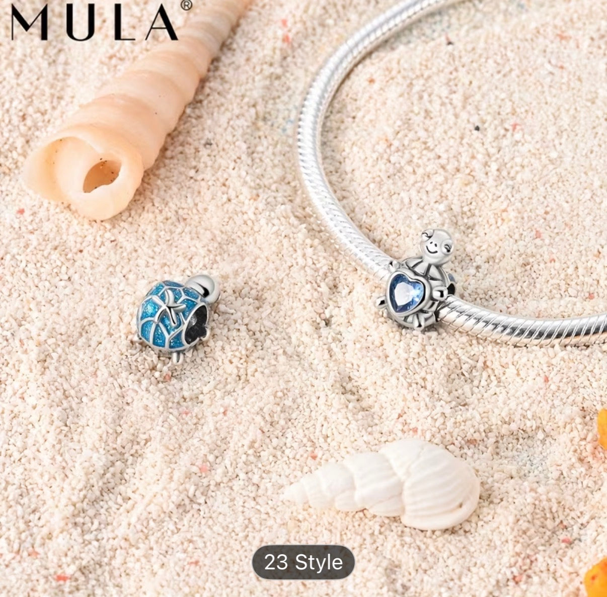 « Coffret Charme Mula Bleu: 24 Styles, Argent & Cristaux Éclatants »