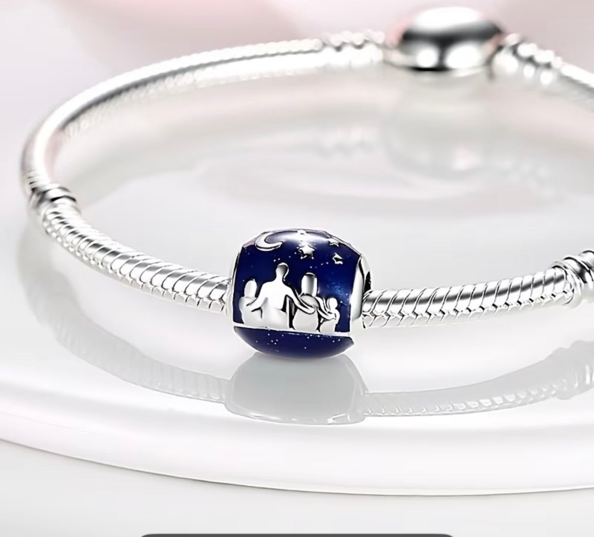 « Coffret Charme Mula Bleu: 24 Styles, Argent & Cristaux Éclatants »