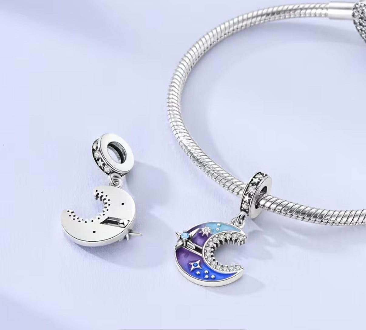 « Coffret Charme Mula Bleu: 24 Styles, Argent & Cristaux Éclatants »