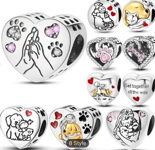 Coffret Breloques Mula Animaux - Argent Sterling 925 Compatible Pandora